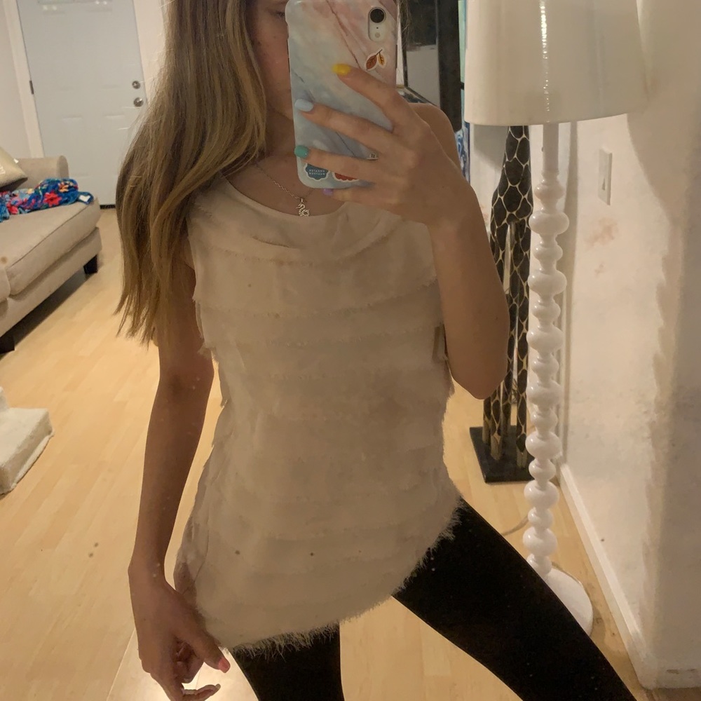 F21 Pink Ruffle Blouse - Picture 3 of 4